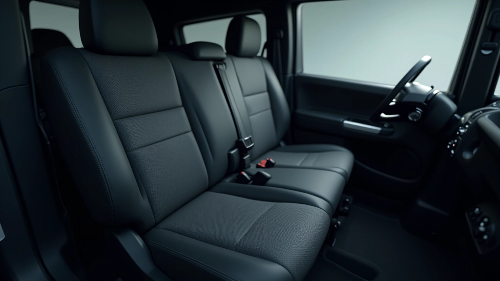 Automobilio sėdynė su reguliavimo mechanizmais ir ergonominiais parametrais